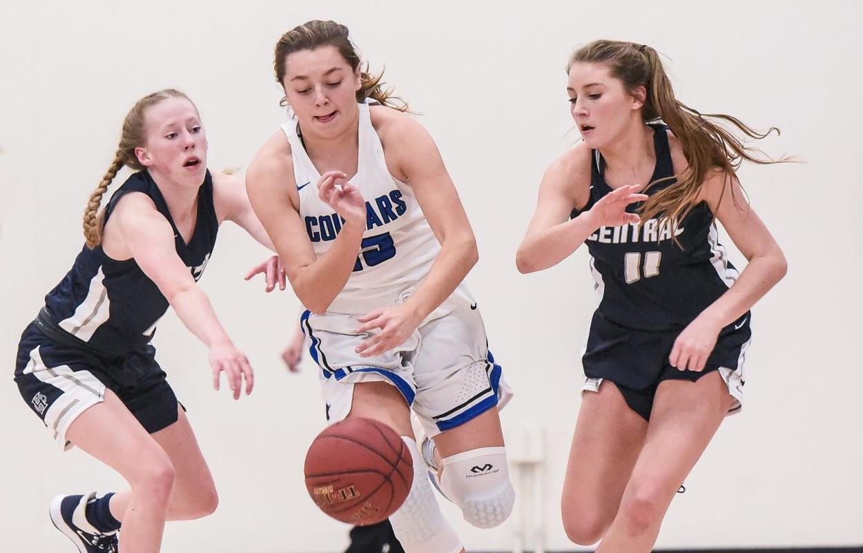 12/6/19 - Girls Basketball - Francis Howell Central at Lutheran St. Charles